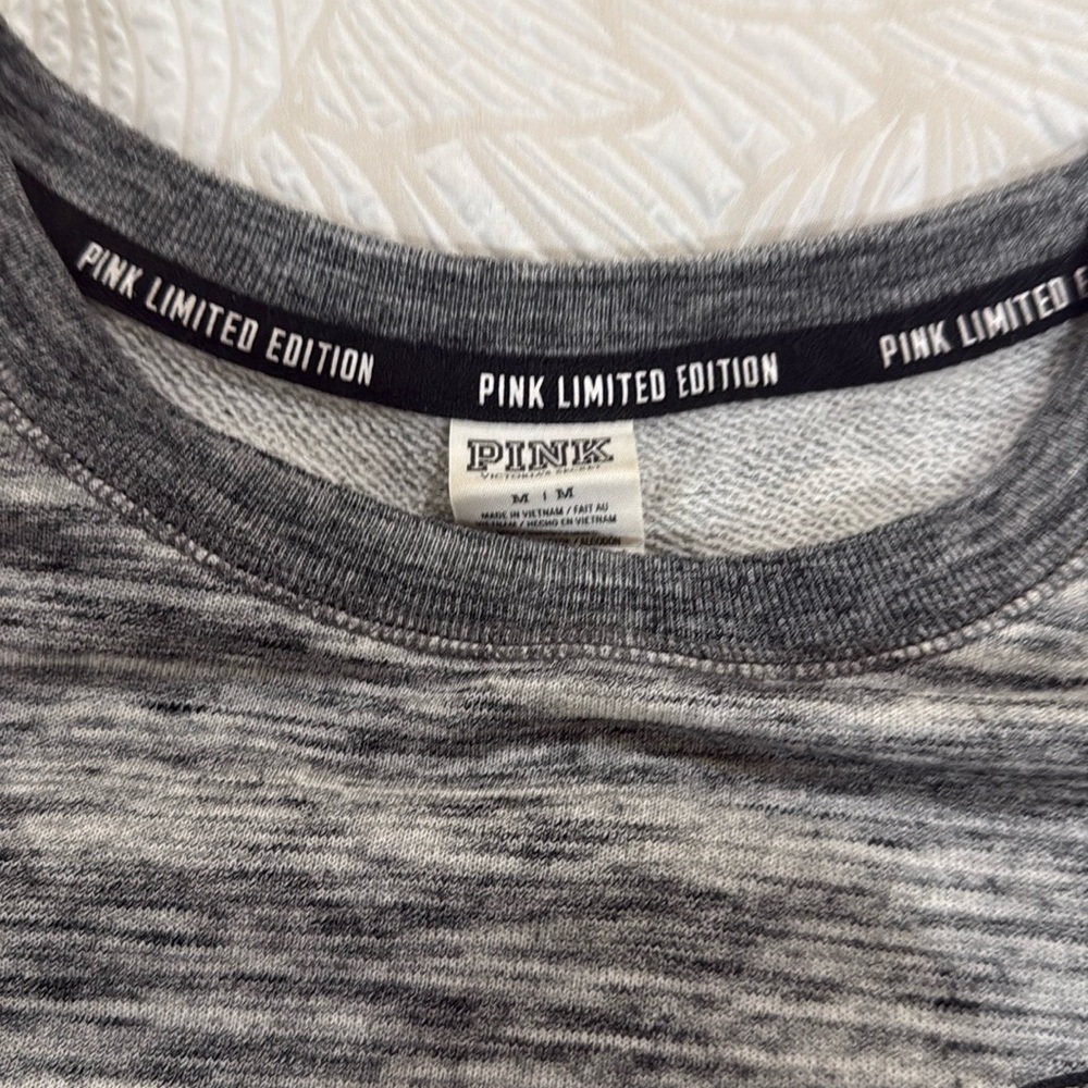 Victoria's Secret Red and Gray Crewneck Sweaters - Picture 5 of 7